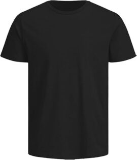 Black Basic cotton t-shirt