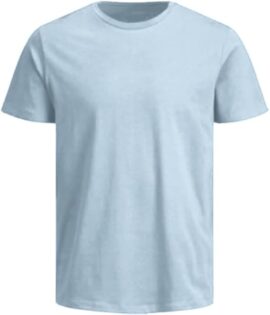Sky Blue Basic cotton t-shirt