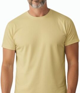 Yellow Basic cotton t-shirt